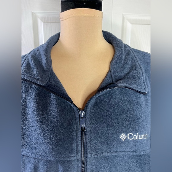 Women’s Columbia Navy Full-Zip Fleece Jacket - Picture 6 of 10